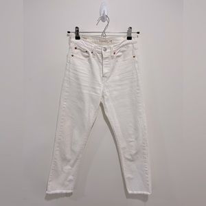 LEVI’S Premium Wedgie Straight White Jeans